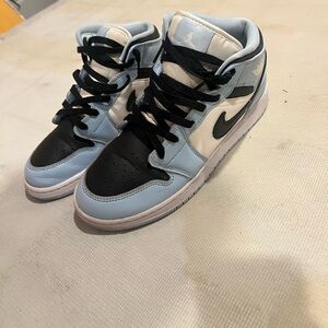 Air Jordan 1 ice blue used, worn size 6.5